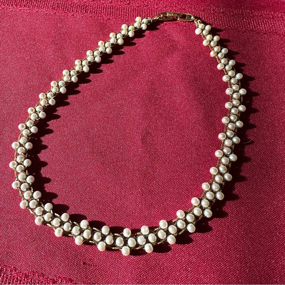 Pretty Pearl braid necklace by Napier - Picture 1 of 6